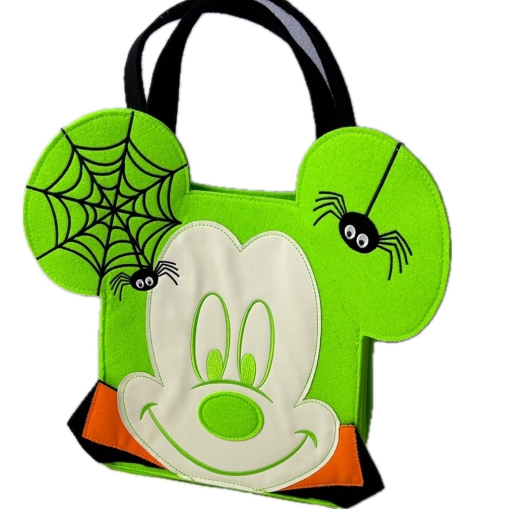 Glow in the Dark Halloween Mickey Mouse Tote Trick or Treat Bag Dracula Spider